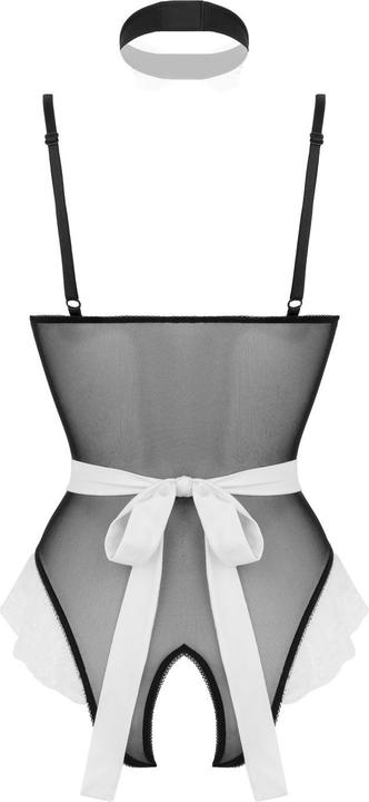 Produktbild Christine Le Duc Christine Maid Kostüm mit offenem Schritt Schwarz/Weiss (M, S)