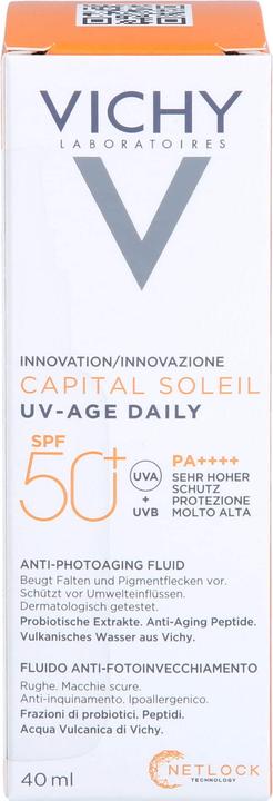 Actual product image Vichy Capital Soleil Fluid UV-AGE (Sun cream face, SPF 50+, 40 ml)