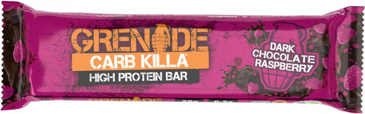 Actual product image Grenade Carb Killa Dark Chocolate Raspberry Protein Bar (12x60g) (Raspberry, 1 pcs., 720 g)