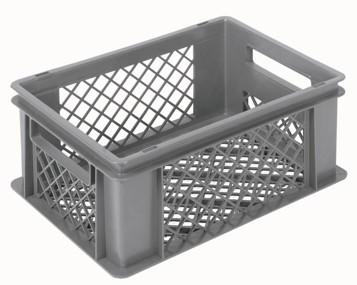 Actual product image Linum Grey container 40x30x17cm Standard perforated base and walls (40 cm)