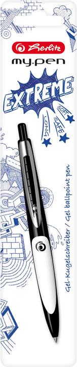 Produktbild Herlitz Kugelschreiber my.pen Schwarz Weiss (Schwarz, Weiss, 1 x)