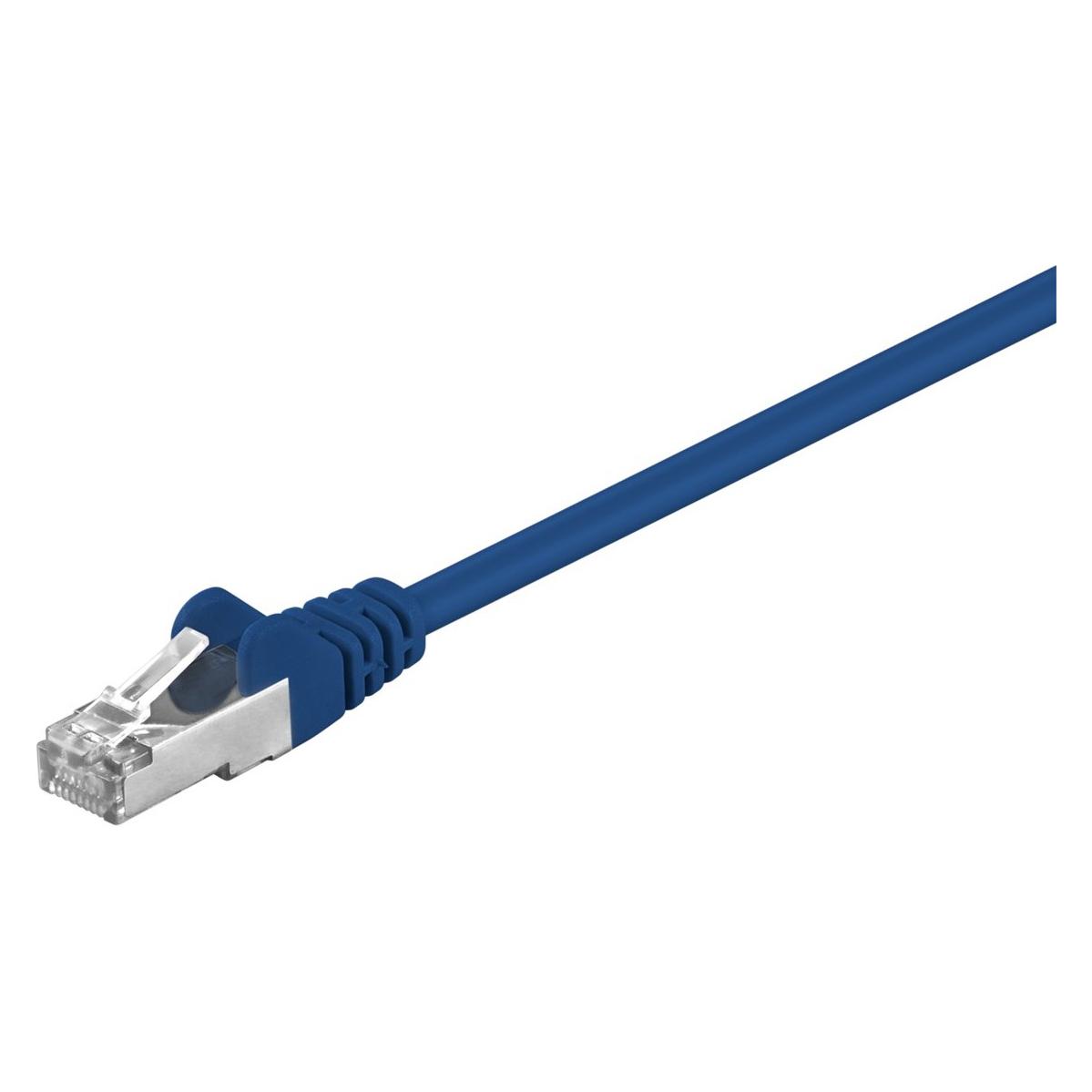 Goobay CAT 5e patchkabel, F/UTP, blauw, 30 m (F/UTP, FTP, CAT5e, 30 m), Netwerkkabel