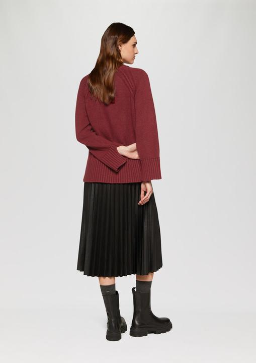 Produktbild S.Oliver Strickpullover Strickpullover mit Raglanärmeln und Schlitz am Saum (34)
