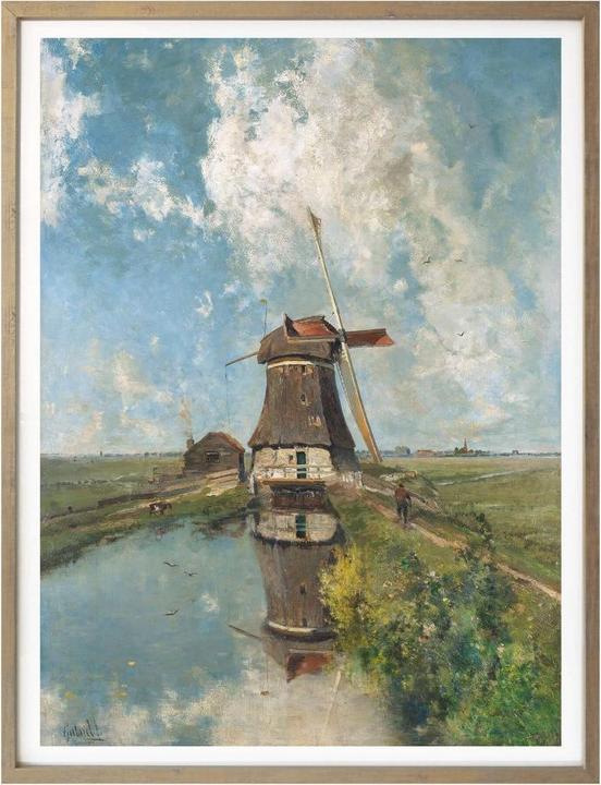 Image du produit Trenddeko Moulin à vent dans un polder (24 x 30 cm)