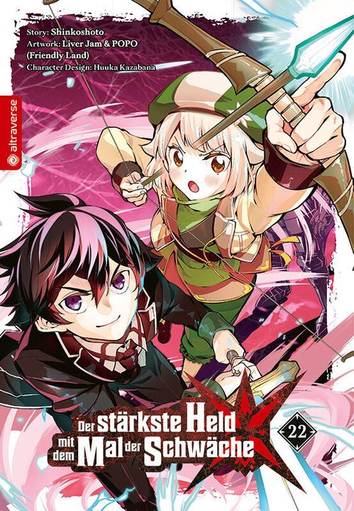 Actual product image Der stärkste Held mit dem Mal der Schwäche 22 (German, Friendly Country, Huuka Kazabana, Shinkoshoto, 2024)