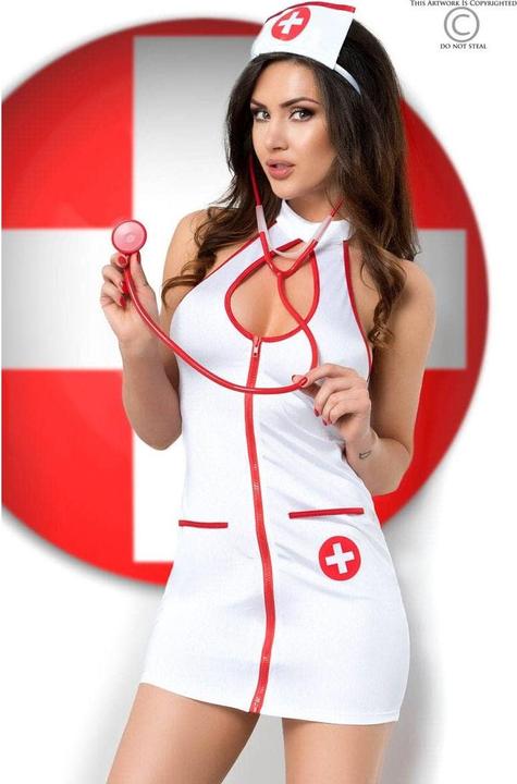 Produktbild Chilirose Krankenschwester-Kostüm 5-teilig "Nurse" (M)