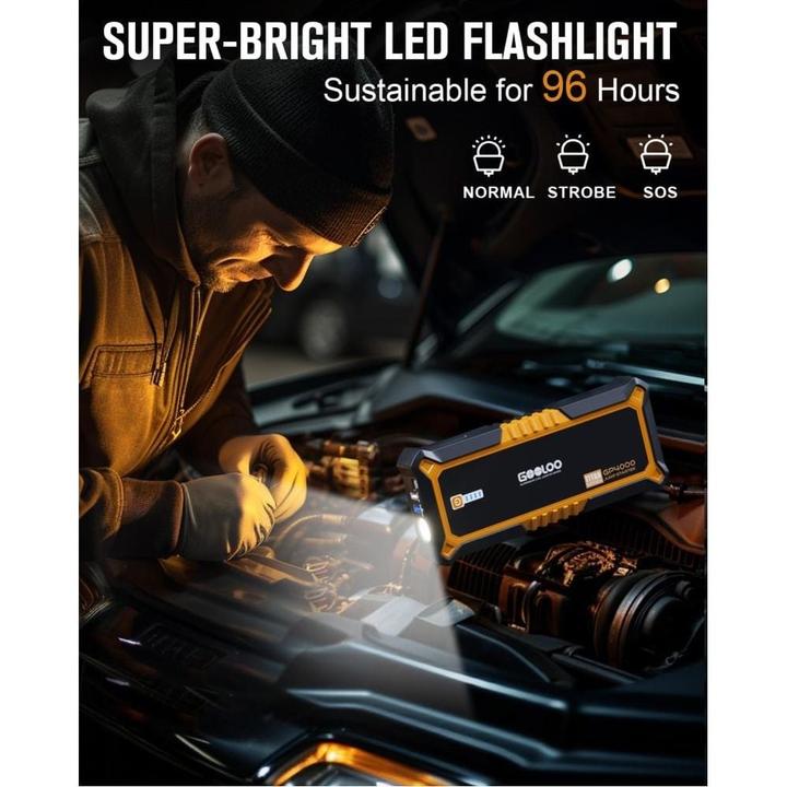 Produktbild Gooloo GP4000OR Jump-Starter 4000 A Spitzenstrom (4000 A, 24000 mAh)