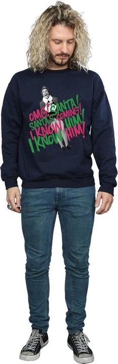 Actual product image Elf Mens Santa's Coming Sweatshirt (L)