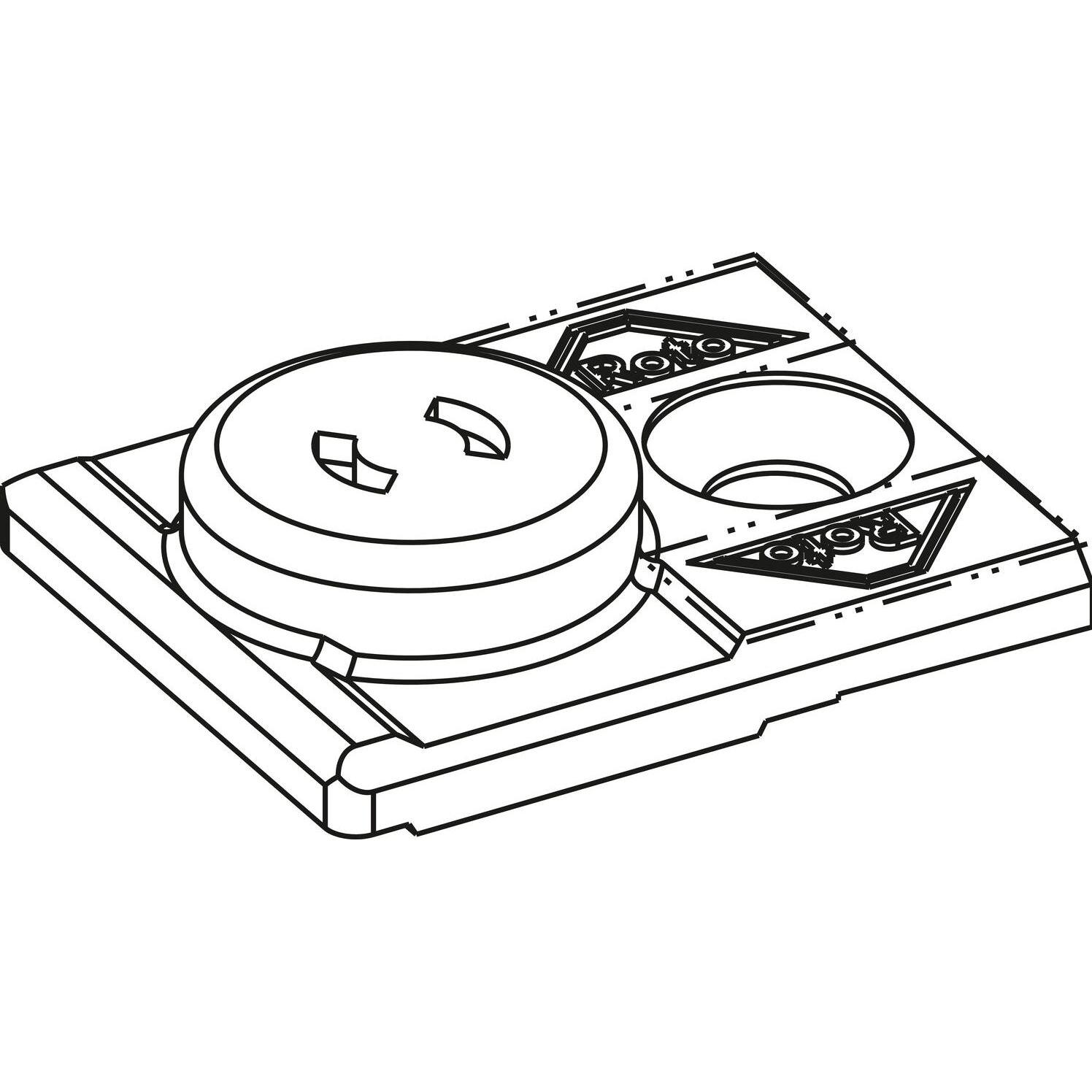Roto, Türbeschlag + Scharnier, E-Tec Control Montageclip zu Ringmagnet MVS