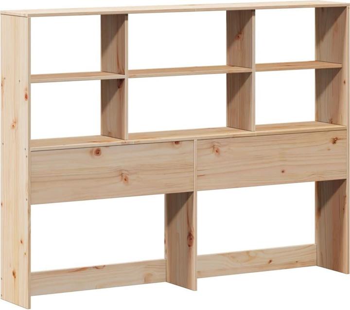 Actual product image VidaXL Bed with shelf without mattress pine (160 x 200 cm)