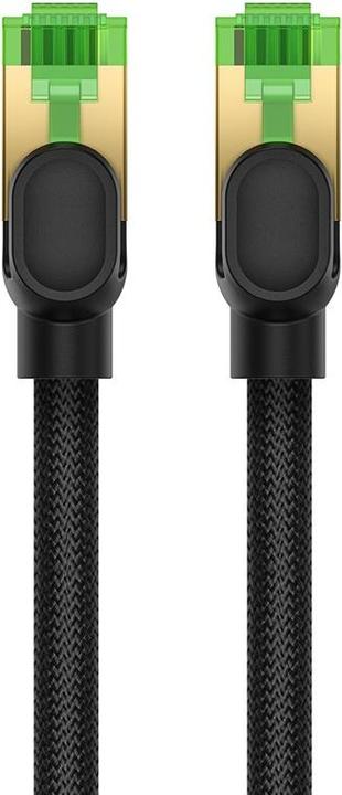 Actual product image Baseus Braided network cable cat.8 Ethernet RJ45, 40Gbps, 8m (black) (CAT8.1, 8 m)