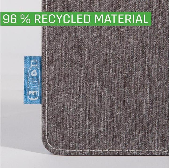 Image du produit Sigel Sous-main Eyestyle, bleu frais-anthracite, couche intermédiaire et coutures blanches, PET recyclé, P (45 x 60 cm)