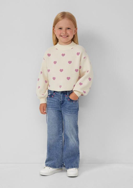 Produktbild s.Oliver Strickpullover Kurzer Strickpullover aus Viskosemix im Loose Fit (92)