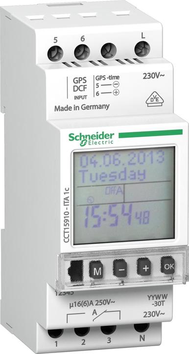 Schneider Electric 36mm digital yearly timeswitch ITA 1c