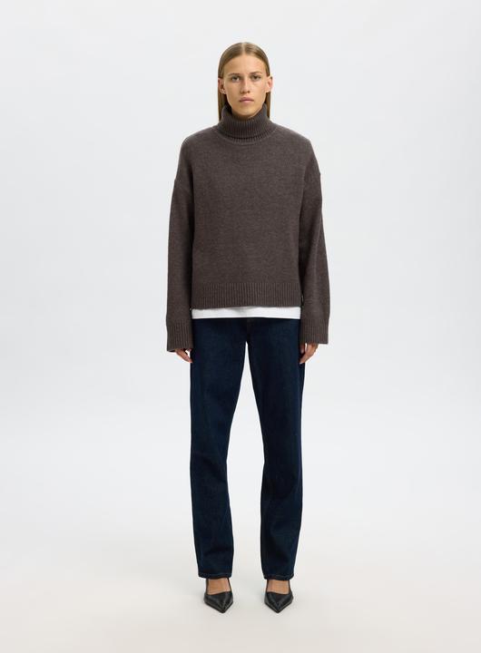 Image du produit Selected Pull à col roulé en tricot (L)