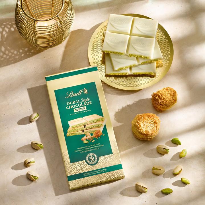 Image du produit Lindt Chocolat blanc Dubai Style (150 g)
