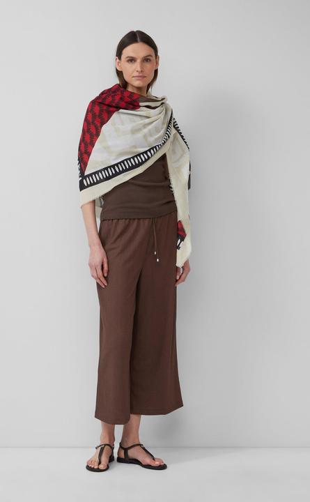 Actual product image S.Oliver Tuch Tuch mit All-over-Print und Fransen