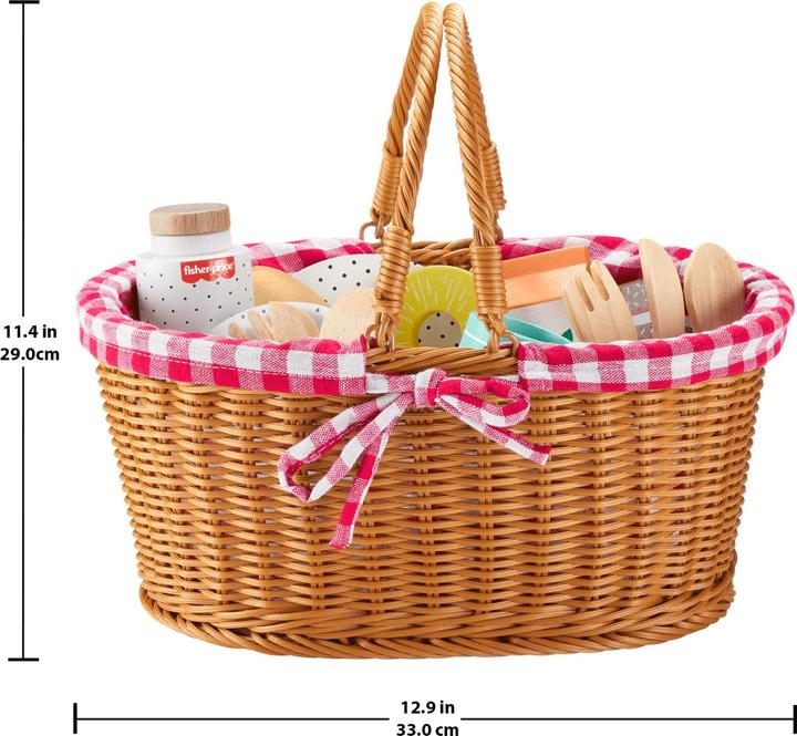 Productafbeelding Fisher-Price Houten picknickmand set