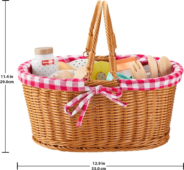 Productafbeelding Fisher-Price Houten picknickmand set