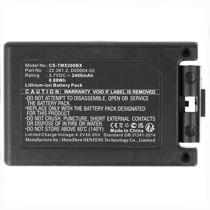 Produktbild AccuCell Akku ersetzt Teleradio 22.381.2 (3.70 V, 2400 mAh)