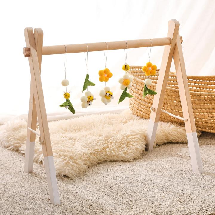 Activity Board Baby Hölzerner Spielbogen, Baby Gym hölzernes Baby, Spielbogen Neugeborenes