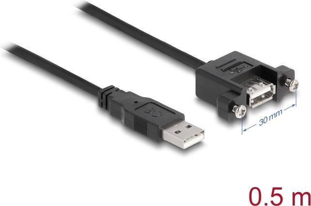 Productafbeelding Delock USB verlengkabel (0.50 m, USB 2.0)