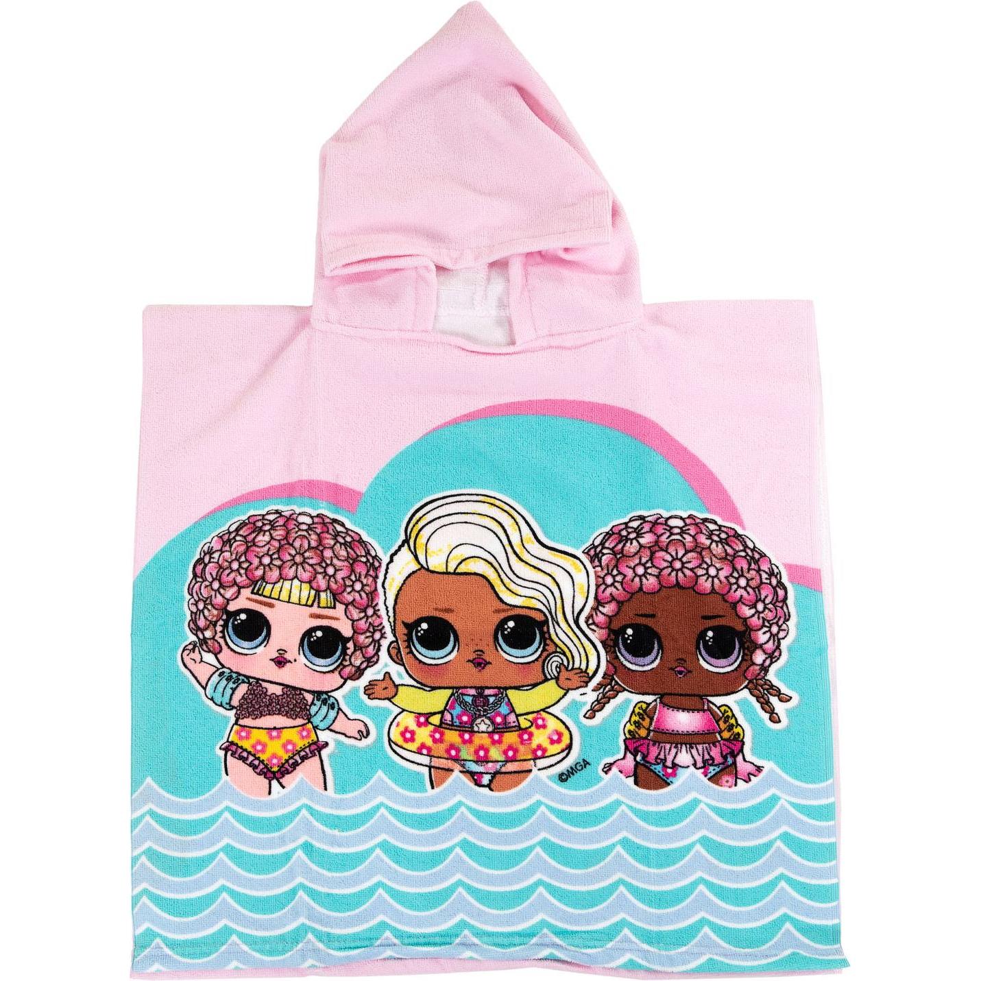 L.O.L. Surprise!, Babybadetuch, LOL Überraschung Poncho, 55x110cm