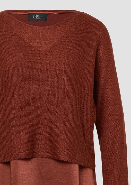 Image du produit s.Oliver Kleid Set aus Satinkleid und Pullover aus Alpaka-Wollmix (36)