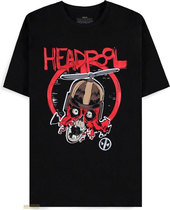 Actual product image Difuzed Deadpool - HEADPOOL!!! - Men's Short Sleeved T-shirt - S (S)