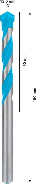 Produktbild Bosch Professional Zubehör EXPERT CYL-9 MultiConstruction Bohrer, 12 x 90 x 150 mm (12 Millimeter)