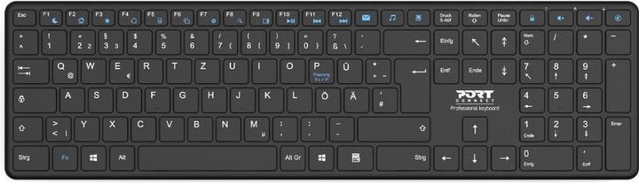 Port Designs Port Keyboard Office Pro Rechargeable Bluetooth - Fr (DE, Sans fil)