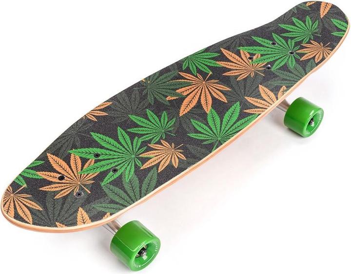 Image du produit Ty Meteor Cannabis Skateboard Vert-Brun-Orange 22595 (27.95")