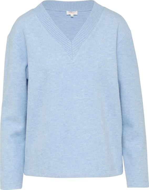 Produktbild s.Oliver Sweatshirt Weiches Sweatshirt mit V-Ausschnitt (48)