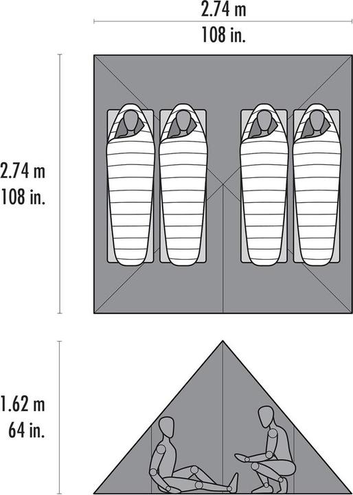 Actual product image Msr Front (Tarp, 0.74 kg, 1 person)
