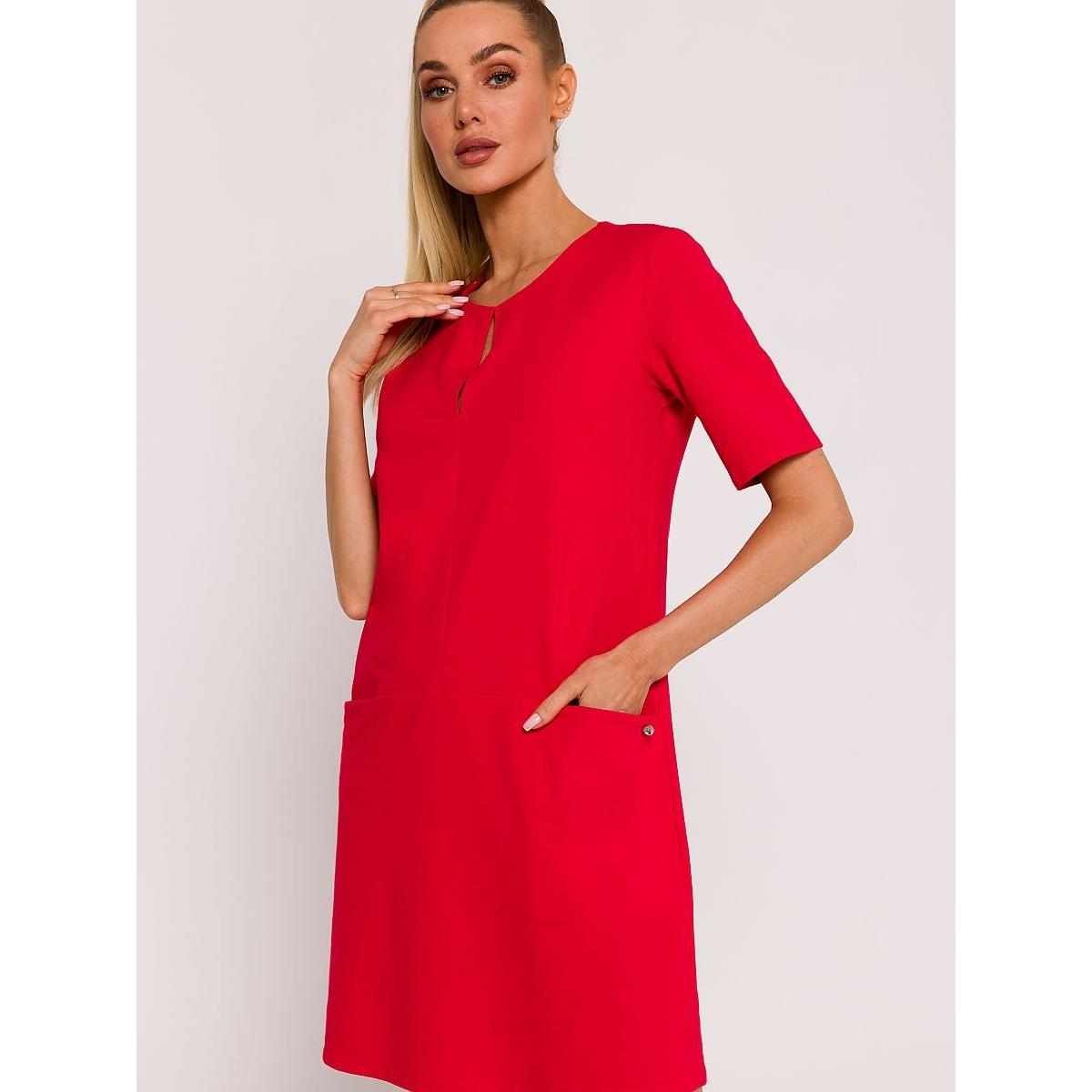 Made of Emotion, Damen, Kleider, Alltagskleid, Rot, (XL)