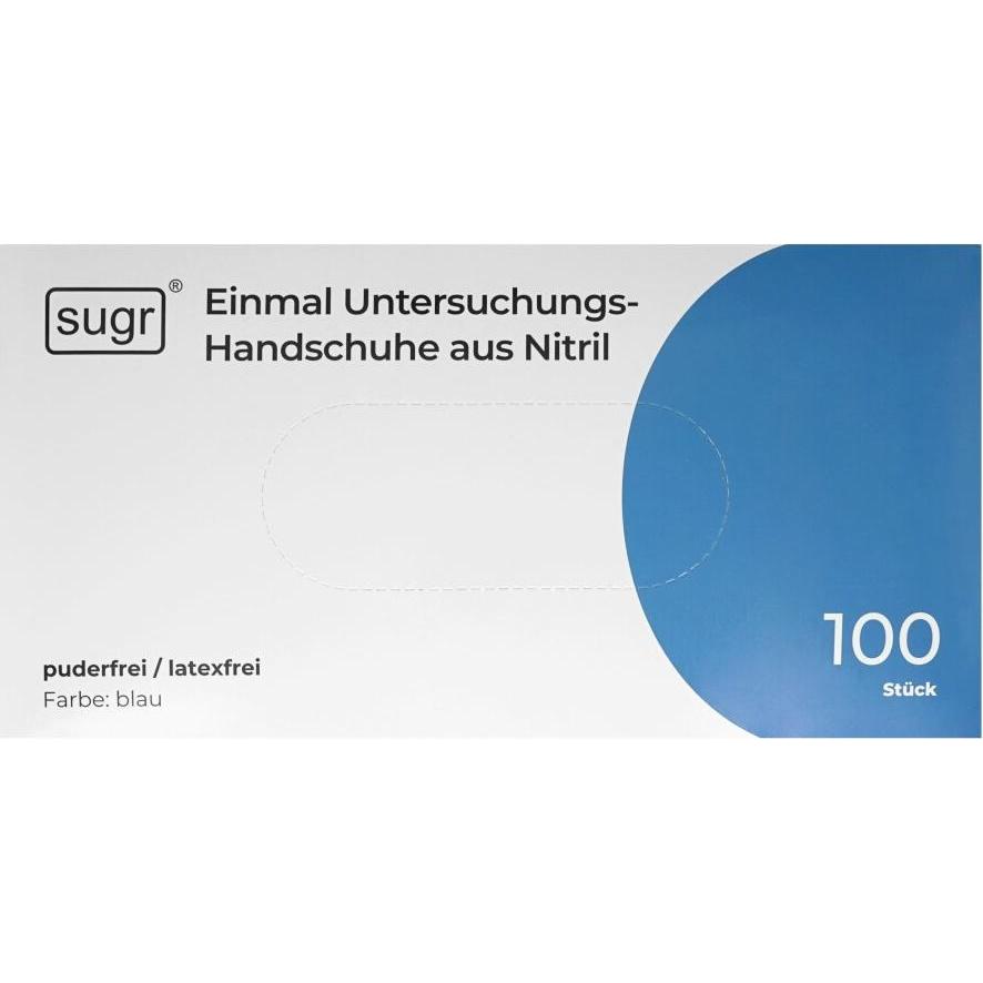 Thumbnail - 3A, Schutzhandschuhe, Sugr Nitril-Handschuhe, 100 Stück, Grösse S, blau (S)