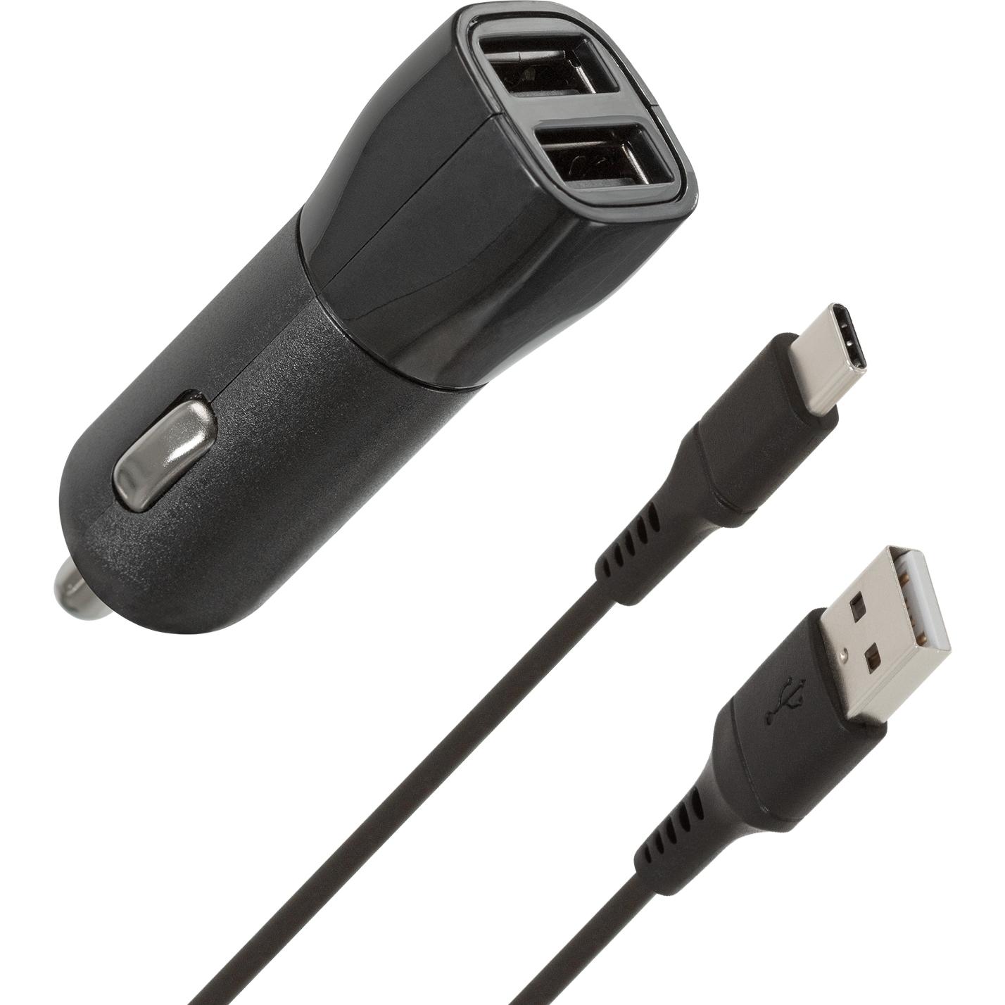 Wave autolaturi, kahdella USB-liittimellÃƒÂ¤ + Type-C -kaapeli (15.50 W), Wireless Charger