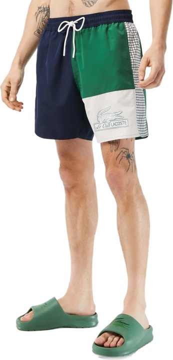 Actual product image Lacoste Mens Panel Swim Shorts (S)