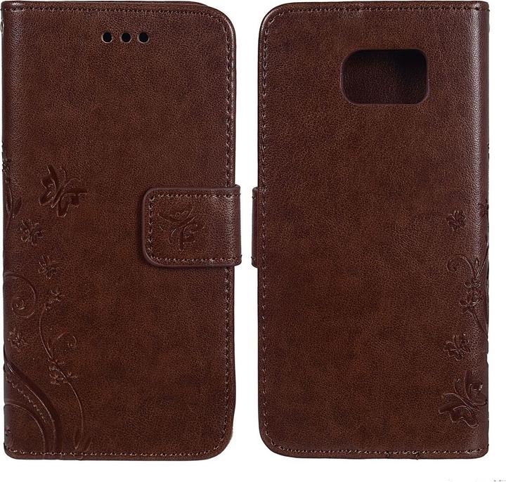 Produktbild König Design Schutz Handy Hülle für Samsung Galaxy S6 Edge Case Cover Tasche Wallet Etui Neu (Samsung Galaxy S6 Edge)