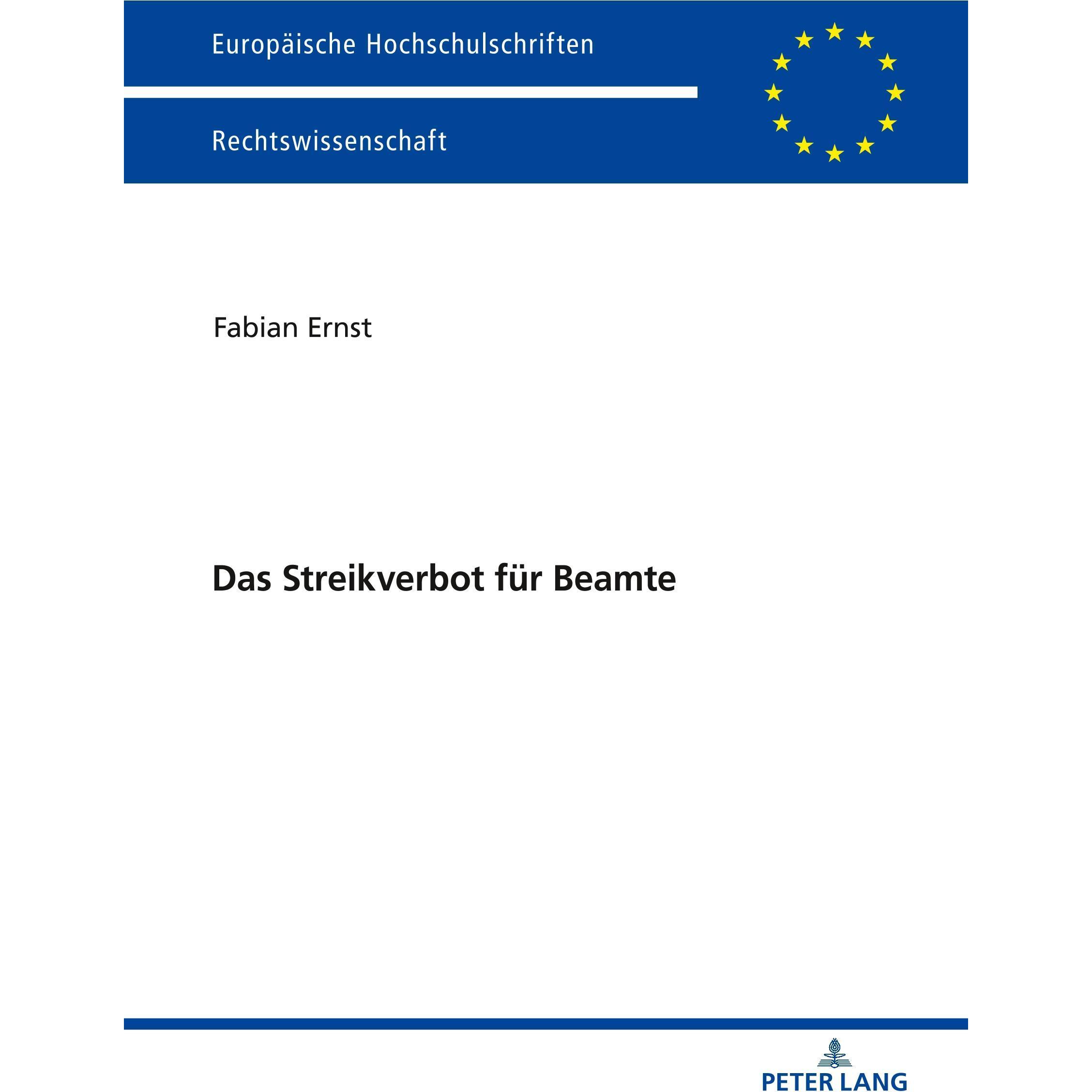 Das Streikverbot für Beamte, Fachbücher von Fabian, Ernst
