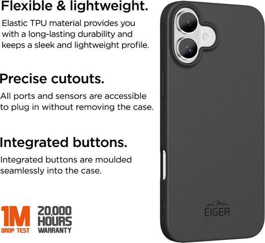 Actual product image Eiger Grip Case (Apple iPhone 16 Plus)