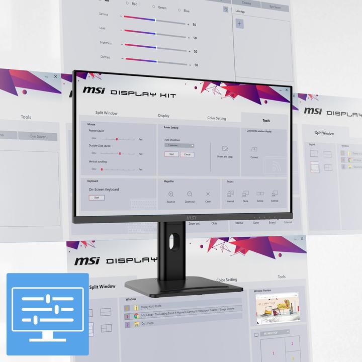 Actual product image MSI IPS PRO MP273QPDE E2 (2560 x 1440 pixels, 27")