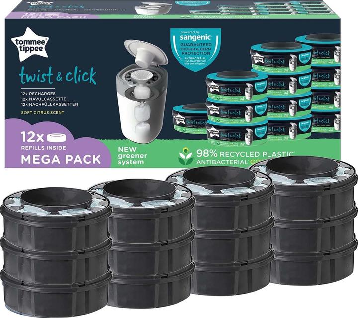 Image du produit Sangenic Cassettes de recharge Twist & Click (12 x)