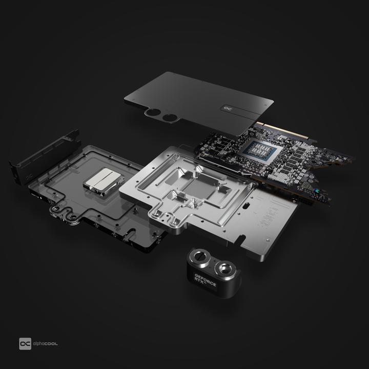 Actual product image Alphacool Core Geforce RTX 4090 Reference Design with Backplate
