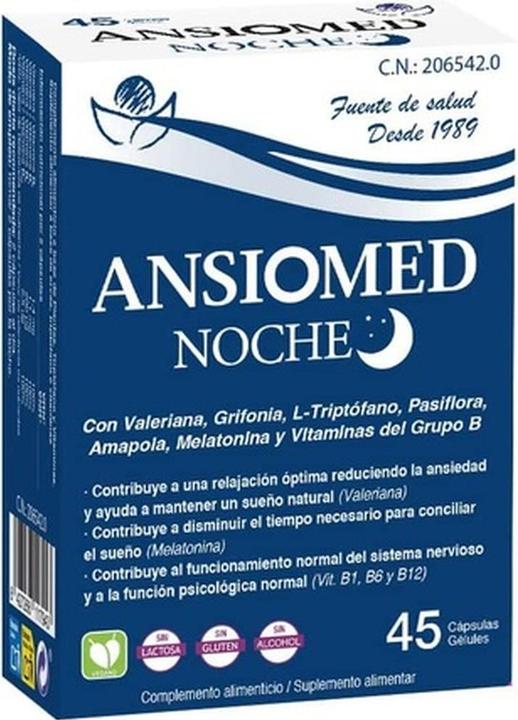 Bioserum Ansiomed Nuit Relaxation and Deep Sleep Aid 45 Capsules (Nachtcreme)