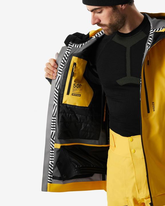 Produktbild Wedze Skijacke Herren warm und atmungskativ - FR500 gelb (XL)