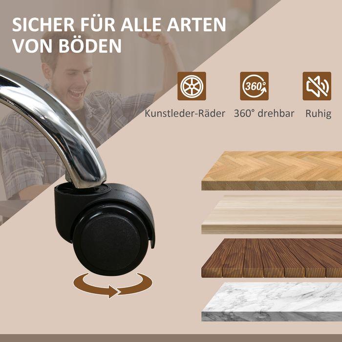 Produktbild Swisshandel24 Ergonomischer Bürostuhl mit Massagefunktion, Fussstütze, drehbar, rollbar, Grau
