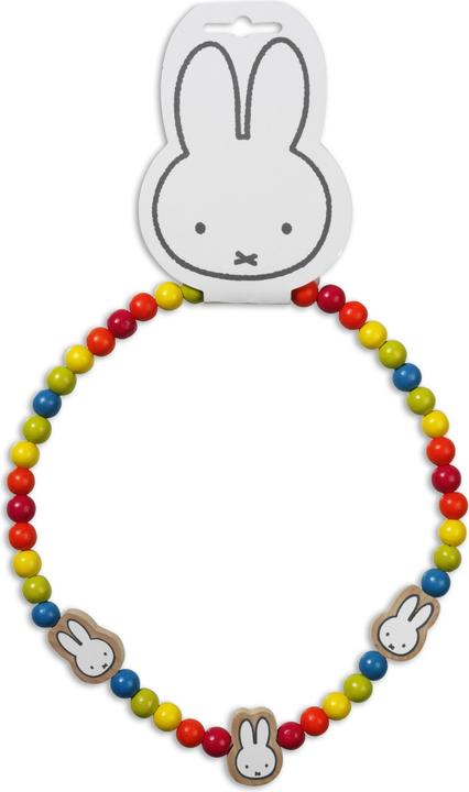 Image du produit Bambolino Toys Collier de perles en bois Miffy (Bois d'hévéa)