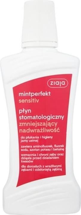 Produktbild Ziaja Mintperfekt Sensitiv płyn stomatologiczny zmniejszający nadwrażliwość 500ml (500 ml, Mundwasser)
