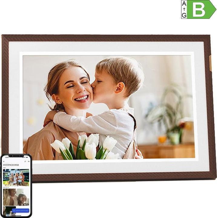 Productafbeelding Arzopa D10 10,1" digitale lijst (donkerbruin) (10.10", 1280 x 800 pixels)